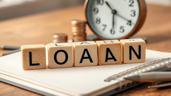 Loan blocks with clock and coins, representing private credit secondaries.