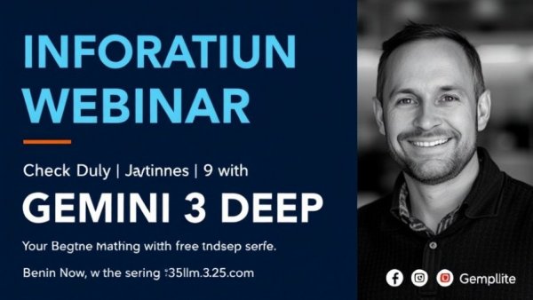 Gemini 3 Use Cases webinar announcement with Jordan Wilson.
