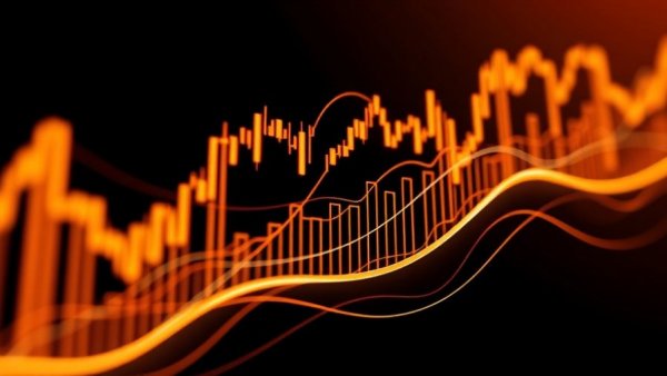 Abstract financial graph illustrating how to value digital tokens.