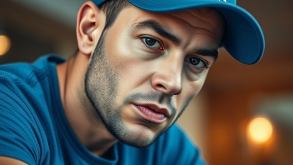 Thoughtful man discussing how to use AI in business growth.