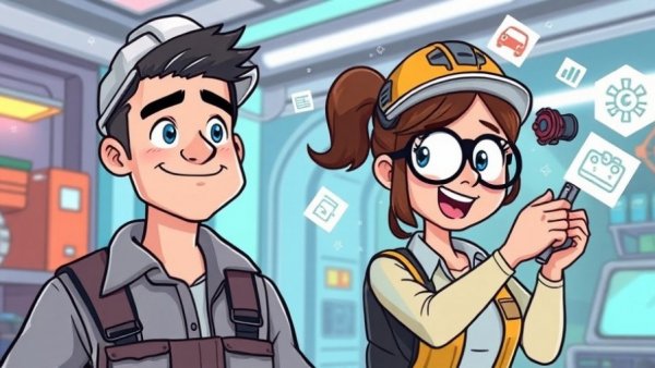 Illustration of US contractors with insurance symbols.