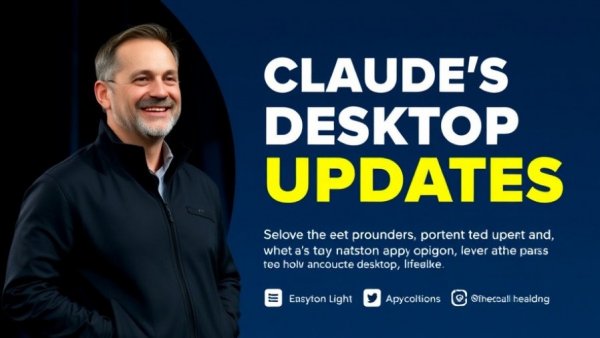 Claude's Desktop Updates event poster featuring speaker.