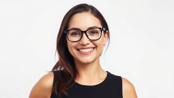 Confident woman entrepreneur poses for stress resolution article.