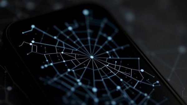 Modern smartphone displaying 'Anthropic' with AI, textured backdrop.