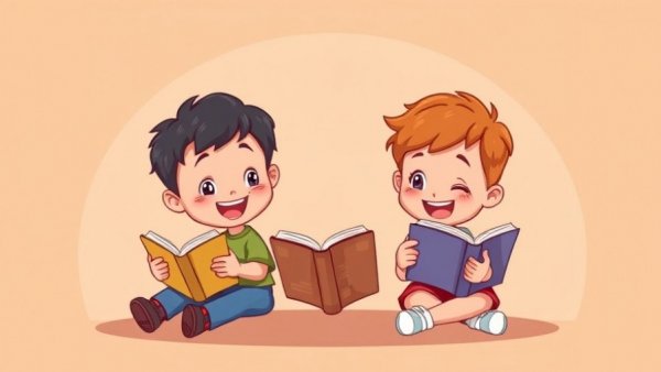 Cartoon children reading for Orange County Library Events May 2026.