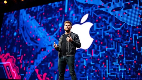 AI automation for entrepreneurs: Dynamic presentation with tech theme.