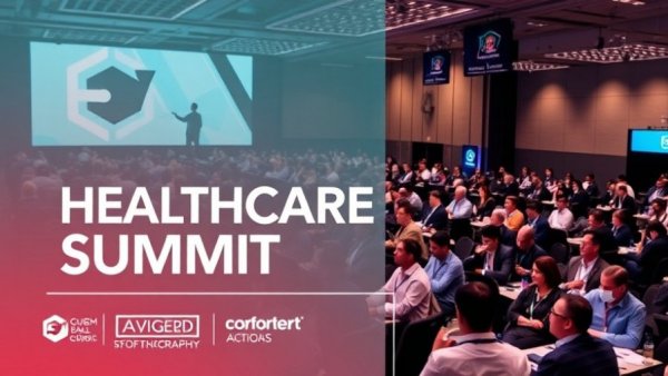 AI Builders Summit Healthcare Boston 2026 event poster with conference room.