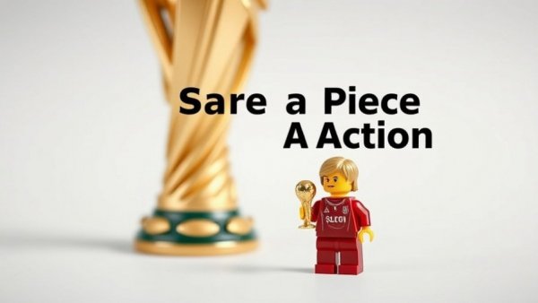 LEGOLAND Florida FIFA World Cup 2026 Experience: LEGO trophy.