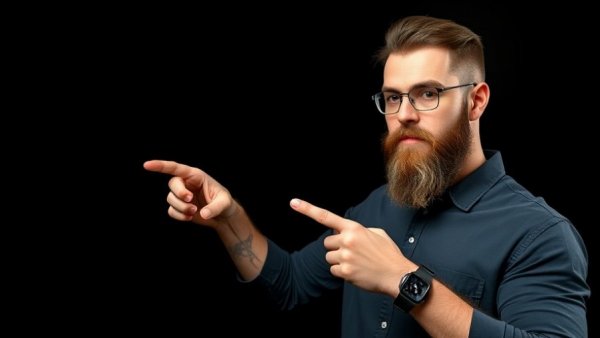 Nvidia Nemotron 3 Nano Omni promo with a bearded man pointing.