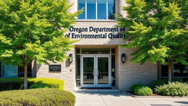State of Oregon Department of Environmental Quality modern entrance.