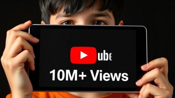 AI Content Creation Automation with YouTube 10M+ views on tablet.