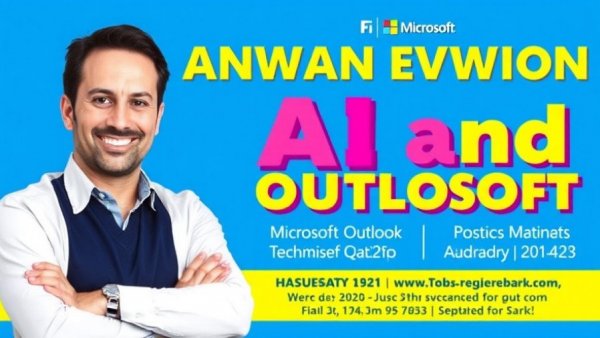 AI event card highlighting Microsoft Outlook productivity enhancements.