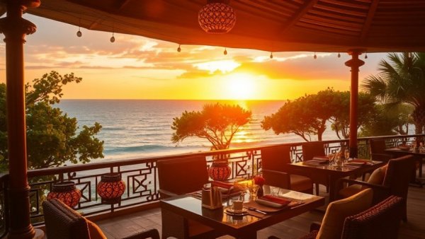 Luxury dining experiences in Riviera Nayarit at sunset.