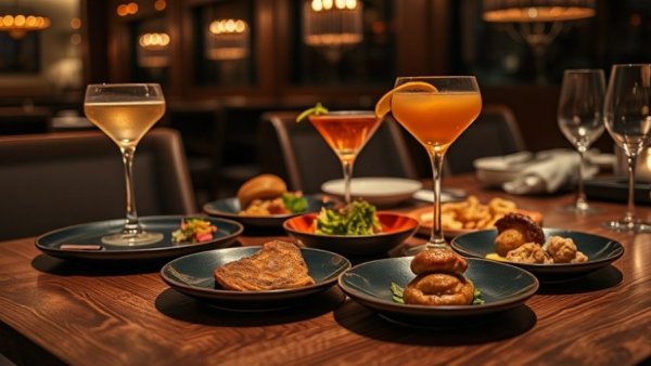 Orlando fine dining experiences with gourmet food and cocktails.