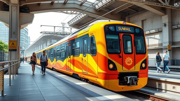 SunRail train at Orlando station for day trip guide