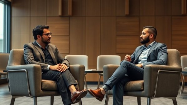 Business leaders discussing AI automation for entrepreneurs at a seminar.