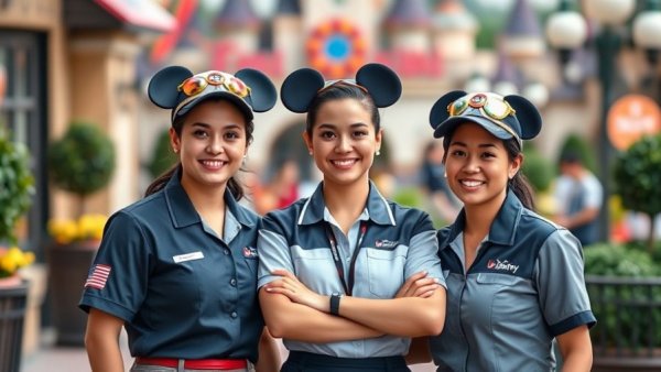 Disney Moms Legacy: Team members smiling in park setting.