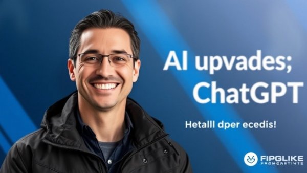 New ChatGPT default model AI upgrade event announcement with speaker.