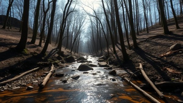 Tranquil forest creek scene depicting outdoor activities in Florida.