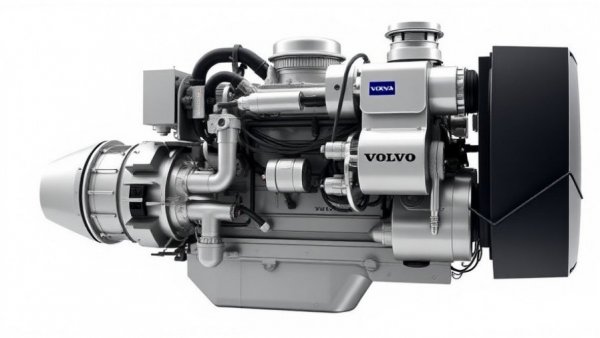 Volvo Penta D13 IPS Hybrid Propulsion System detailed view.