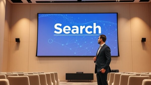 AI-Free Search Engines presentation in modern conference