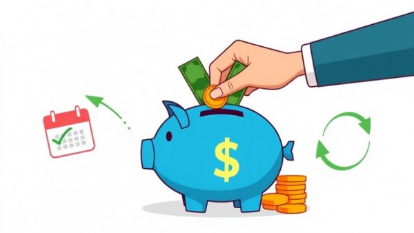 Cartoon of saving money with a piggy bank for maximizing deductions.