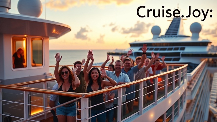 Excited passengers on Celebrity Equinox at Port Canaveral, sunset colors highlight cruise joy.