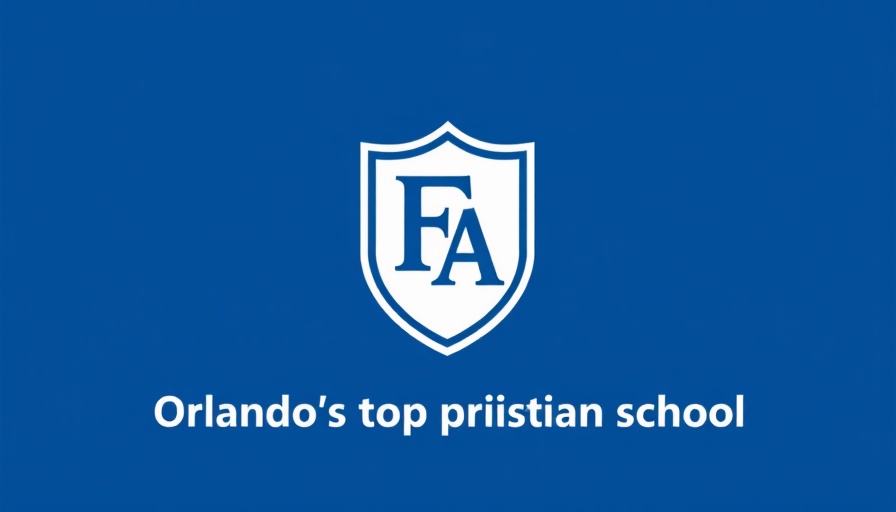 Foundation Academy logo, educational theme, Central Florida.