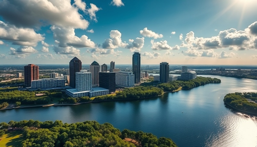 Aerial view of Orlando skyline highlighting lesser-known suburbs.