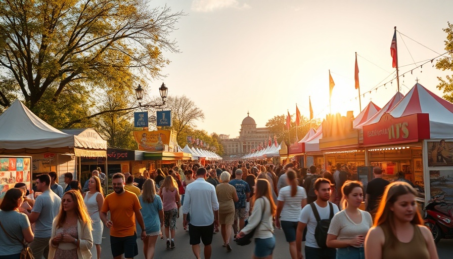 Vibrant Orlando events festival scene with lively activities.