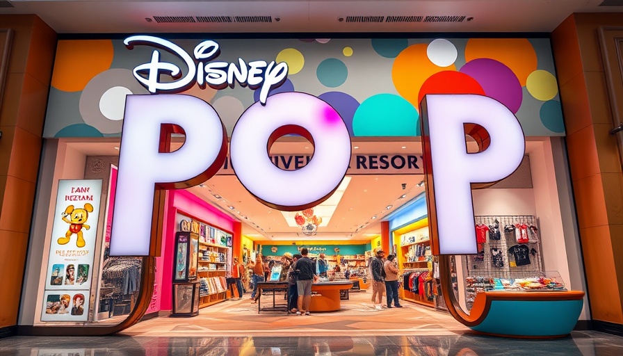 Colorful Disney Resort shop entrance, showcasing refurbishments.