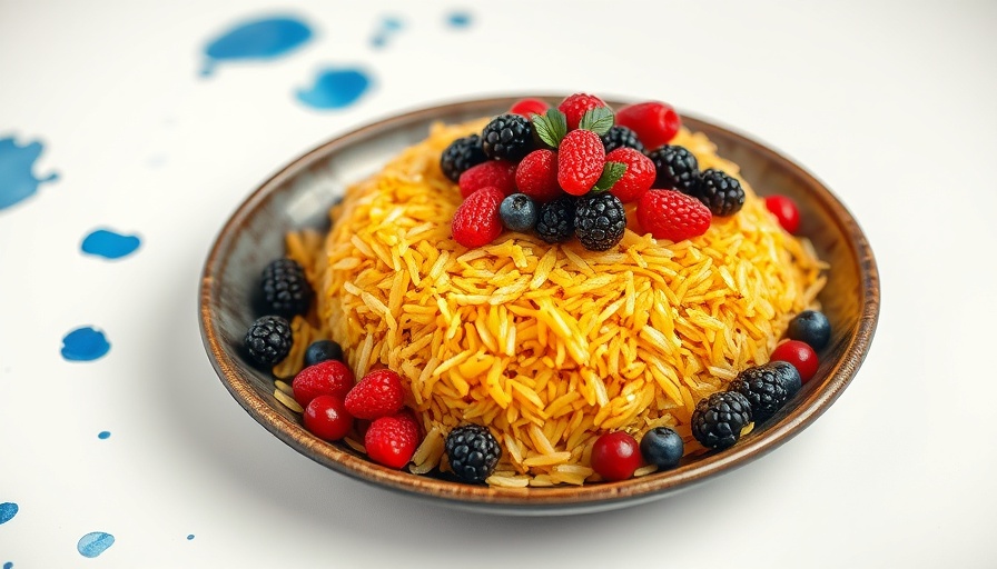 Crispy tahdig rice with barberries - Persian recipes for holidays.