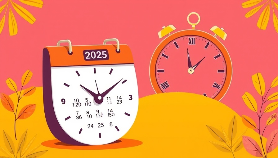 2025 calendar illustration for mid-year business planning theme
