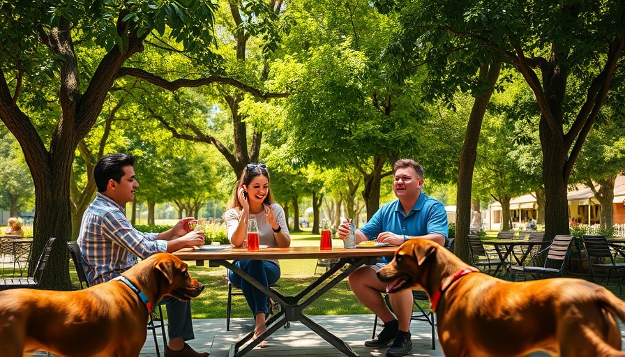 People enjoying gourmet seafood at Twanoh State Park on a sunny day.