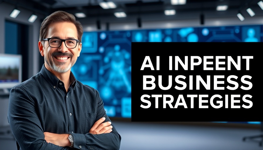 AI as the Internet in Business Strategies promotional banner with presenter smiling.