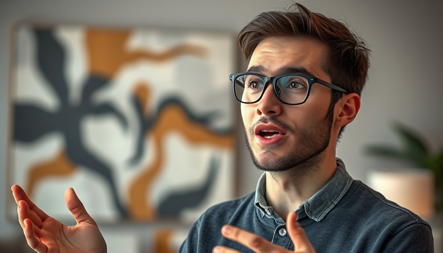Engaging young man speaking about OpenAI's prompt formula.
