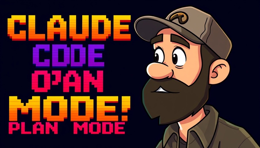 Animated character gazes right beside bold 'Claude Code Opus Plan Mode' text.