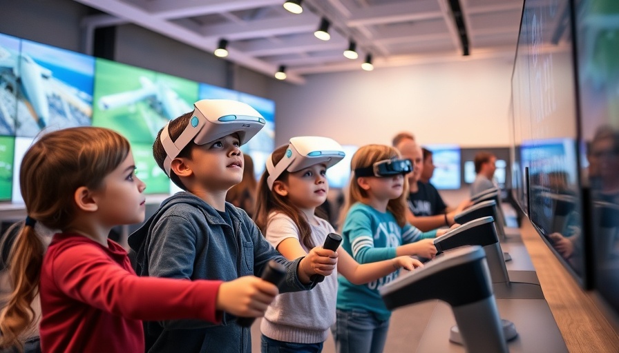Orlando Science Center Engineering Weekend: kids in VR simulation.