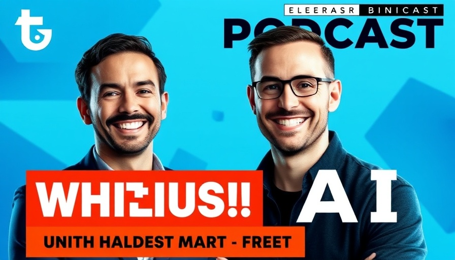 Choosing the right AI podcast cover featuring two hosts.