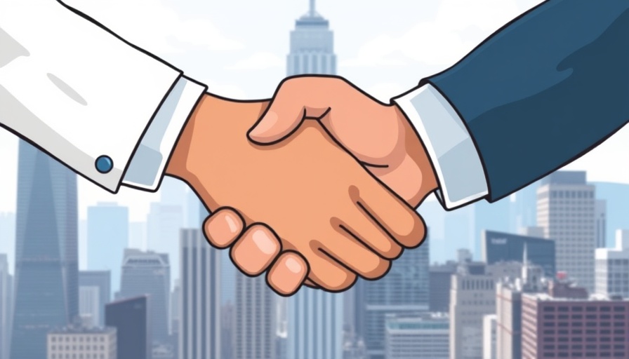 ERA Real Estate California expansion handshake illustration.