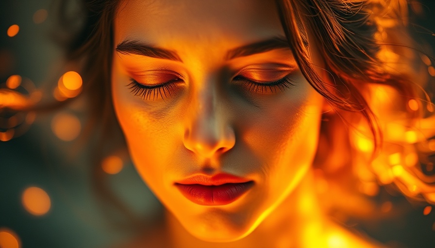 Ethereal woman in transformation, mental shifts theme, cinematic.