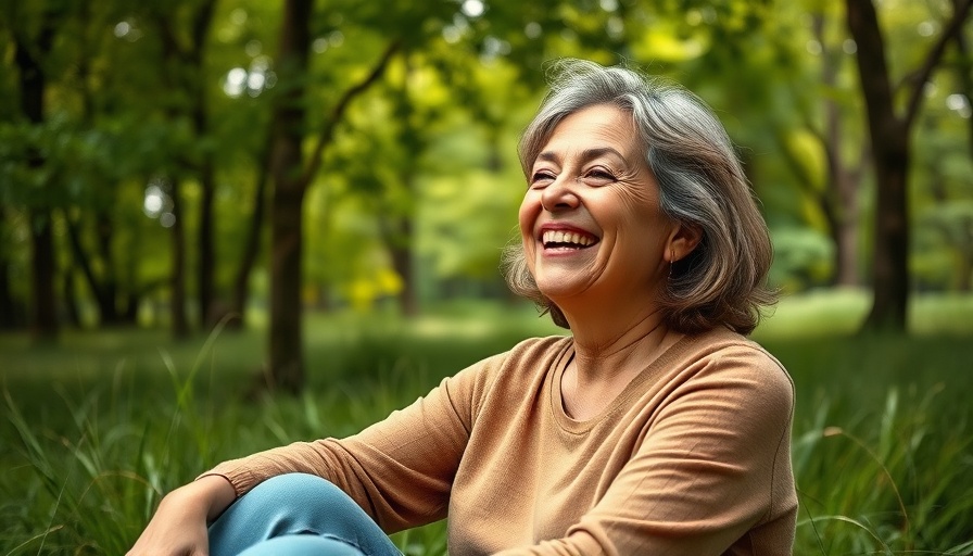 Nature heals hiking - woman enjoying nature's beauty.