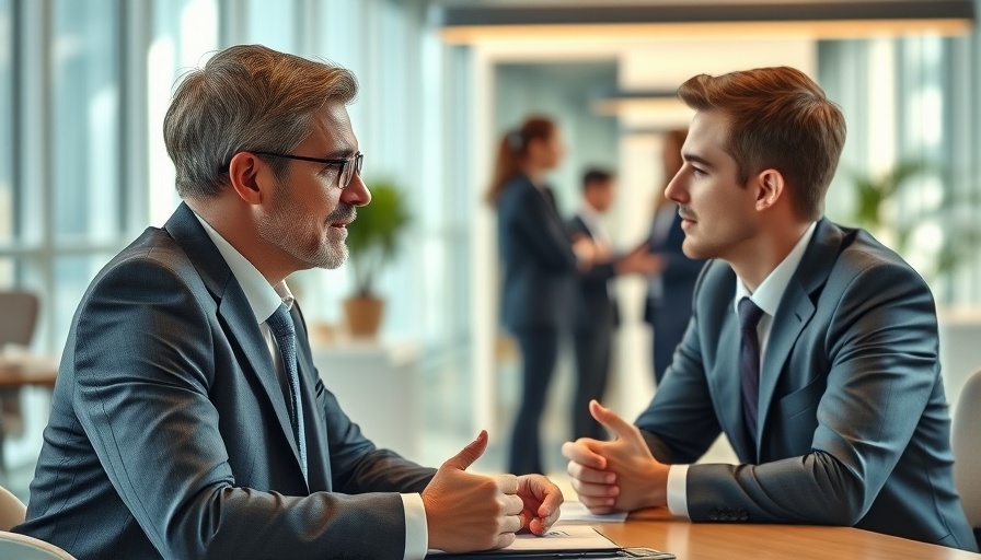 Professional engaging in a meeting to recruit top talent before competitors.