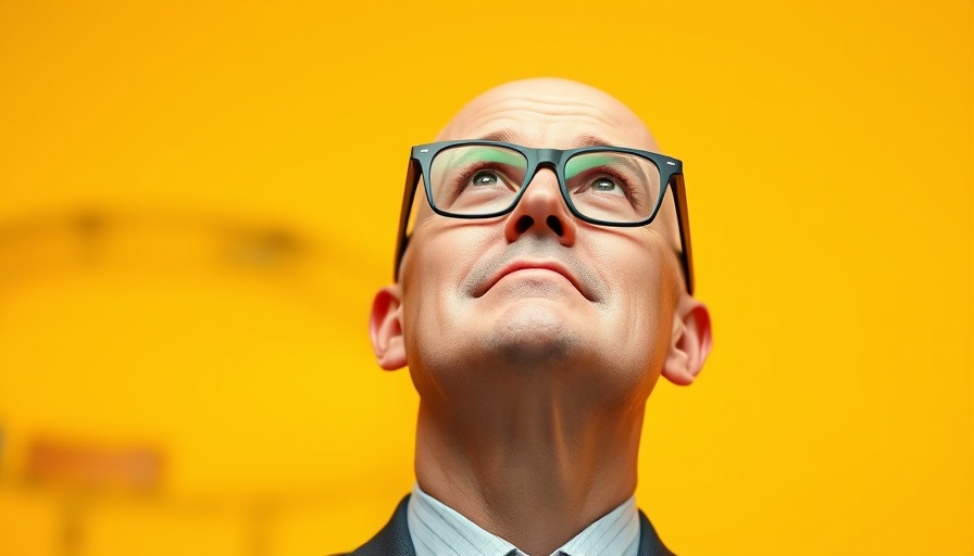 Entrepreneur learning new skills concept image with a man in glasses.