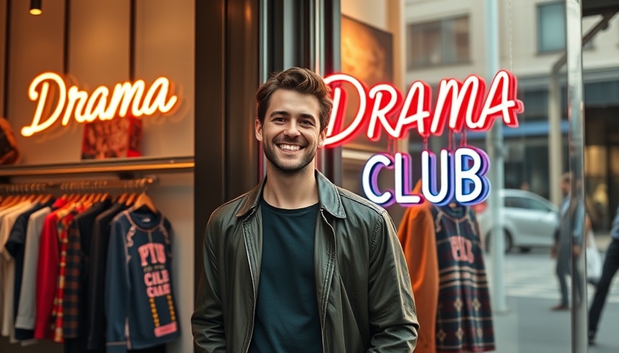 Brooklyn boutique with a local touch and global reach featuring a man outside 'Drama Club'.