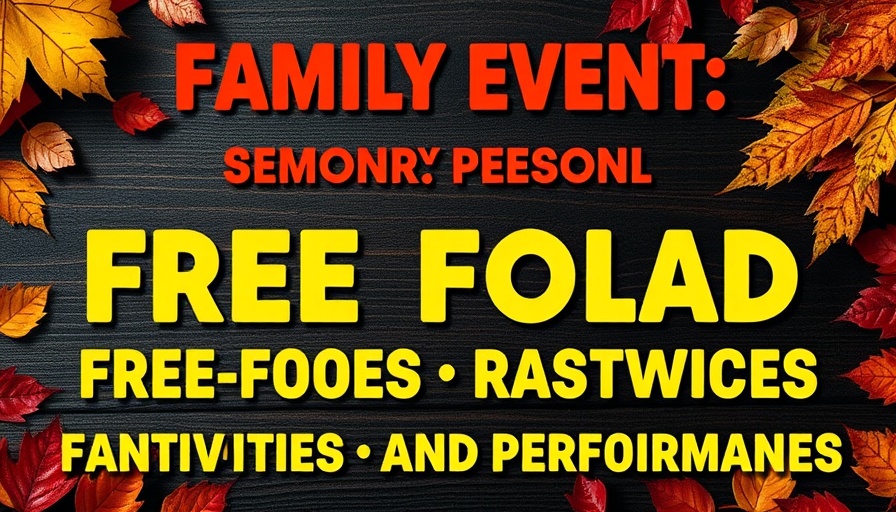 Family Fun Day Resource Fair flyer with colorful autumn design.