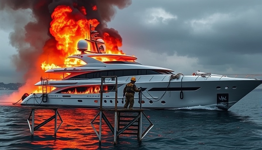 Luxury yacht with multi-million dollar price tag destroyed in inferno