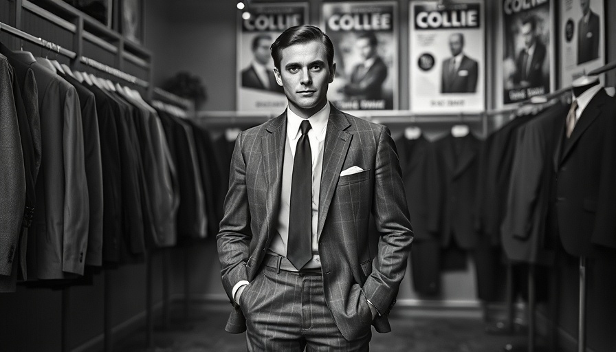 Kenneth Clive Fashion Businessman in a vintage suit store.