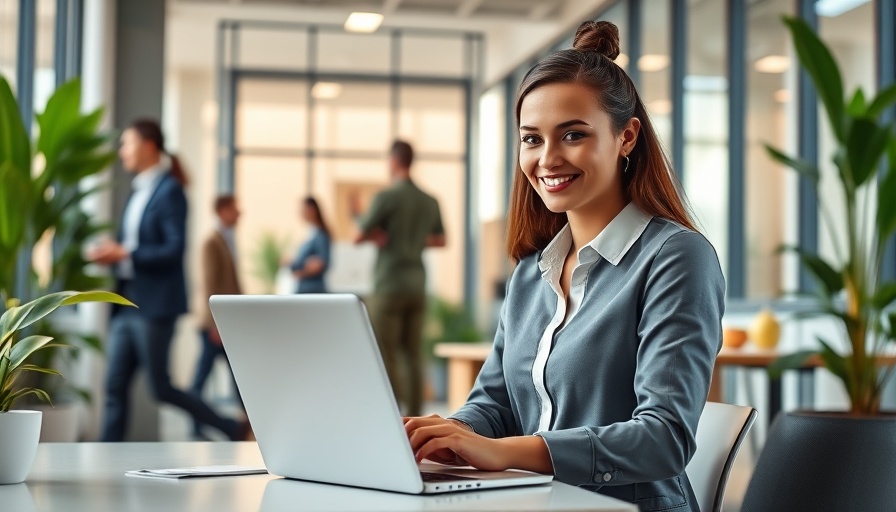 Young professional working on laptop to take control of your digital reputation.