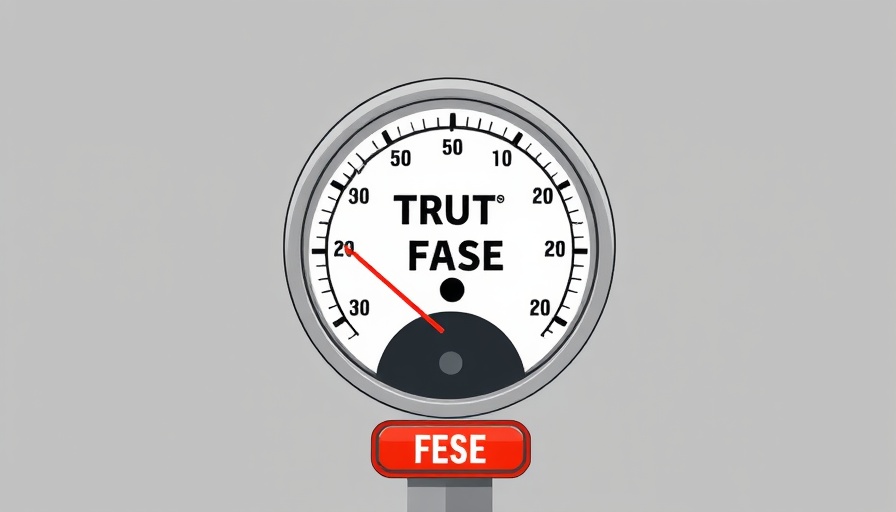 Truth-o-meter illustration showing false reading about GOP claims